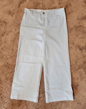 Loft Women's The Palmer Wide-Leg Pant Size 18T Light Blue